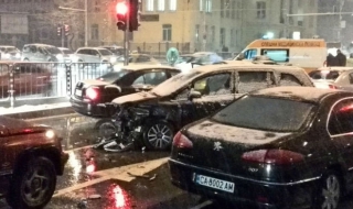 Верижна катастрофа в столицата