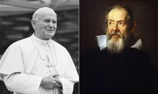 Папа Йоан Павел II реабилитира "еретика" Галилей през 1992 г