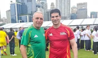 Георги Иванов и Христо Стоичков играха на звезден турнир преди Конгреса на ФИФА