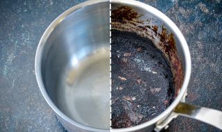 Бърз и лесен трик за почистване на загорели съдове 