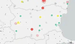 Отчетени са завишени ФПЧ в няколко града у нас (КАРТА)