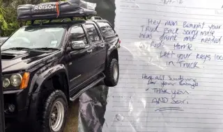 Крадец върна откраднатата кола с извинение и подаръци за сина на собственика