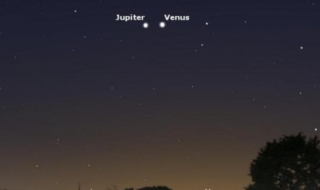 Юпитер прегръща Венера в двойна звезда