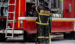 Пожарът, избухнал в една от сградите на руското министерство на отбраната, е потушен