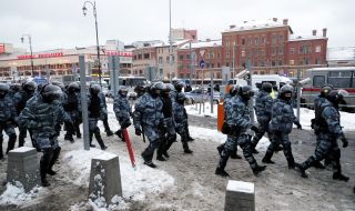 Протест в подкрепа на съпругата на Навални