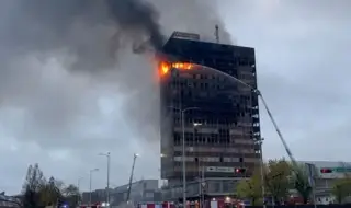 Huge fire destroys iconic skyscraper in Zagreb VIDEO 