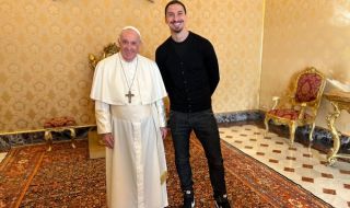 Ибрахимович се срещна с папа Франциск и написа: "Мир и любов"
