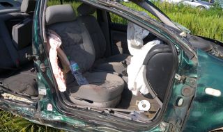 Две жени и дете пострадаха при челен сблъсък край Хасково
