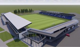  Третодивизионен тим в България строи модерен стадион за efbet Лига и Европа