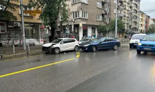 The first accident on the capital's "Patriarch Evtimii" Blvd. is a fact 