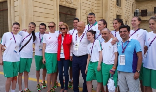 Кралев и Костадинова се срещнаха с нашите спортисти в Баку