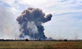 Близо 10 единици бойна авиация са унищожени при взривовете в Крим 