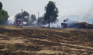 Пожари изпепелиха хиляди декари в страната