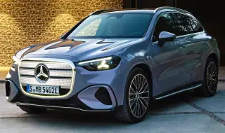 Модата на големите решетки застигна и Mercedes: Запознайте се с електрическото GLC