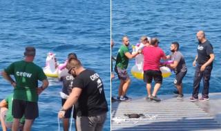 Късмет: Ферибот спаси 5-годишно момиче, след като морето го отнесе навътре