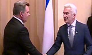 Сидеров се срещна с премиера на Крим Сергей Аксьонов