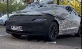 Снимаха най-новата Tesla във Франция 