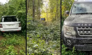 22 откраднати Land Rover-а бяха открити в гората