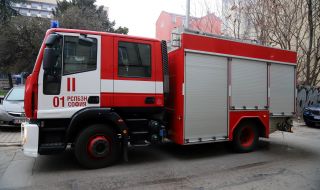 Горя жилищна сграда в София