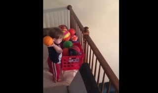 Бъдеща баскетболна звезда (Видео)