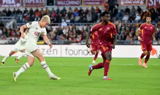 Лил шокира Рома в Рим: Три пропуснати дузпи за "вълците" в Лига Европа