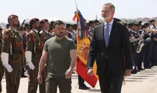 Крал Фелипе Шести посрещна Володимир Зеленски в Мадрид! Испания увеличава военната помощ за украинската армия