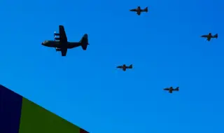 NATO reconnaissance plane flies near the coast of the Gulf of Finland
