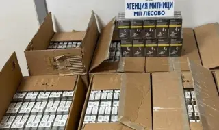 Контрабандни цигари в камион с мебели