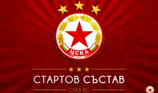 Стартовите състави на Рома и ЦСКА са определени