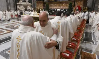 Pope Leo XIV urged cardinals to avoid internal divisions in the church 