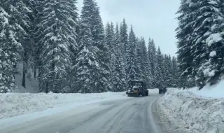 Със сняг осъмнаха проходите в Смолянско