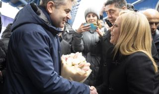 Италианският премиер Джорджия Мелони пристигна в Киев