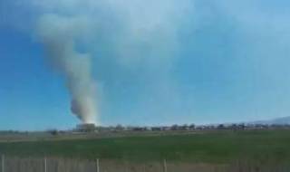 Пожар горя край Равно поле