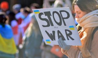 Протест срещу войната в Украйна се състоя днес в центъра на Белград