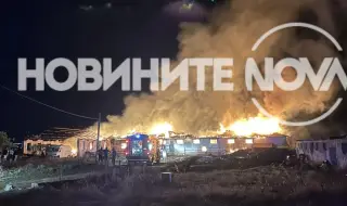 Гори ферма с крави в Казанлъшко