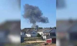 Plane, probably F-16, crashed in Germany