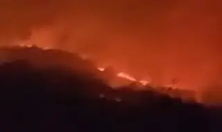 Лумна среднощен пожар в северозападна Стара планина