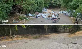 Разчистиха незаконно сметище край Руски паметник