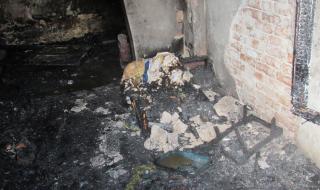 Пожар след късо съединение изпепели мъж във Видинско