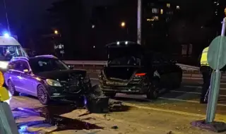 A chain accident at a junction in Sofia 