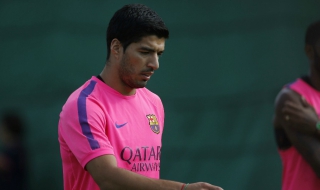 Суарес с първа тренировка в Барселона (СНИМКИ)