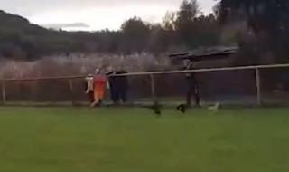 Футболист уби кокошка на мач (ВИДЕО)