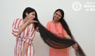 Момичето с най-дългата коса в света я отряза и дари (ВИДЕО+СНИМКИ)