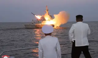 Artillery diplomacy! Kim Jong-un attends ballistic missile firing 