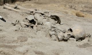 Части от човешки скелет се появиха при изкопни работи в Тутракан