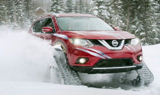 Какво може верижен 4х4 Nissan на сняг?