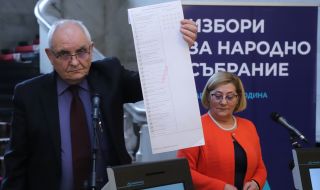 ЦИК пoказа бюлетината и машините за гласуване