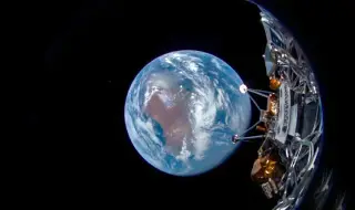 Американският модул за кацане на Луната Nova-C изпрати първите снимки от космоса