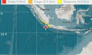 Земетресение с магнитуд 7,4 разлюля индонезийския остров Суматра