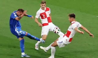 Италия се спаси с гол в продължението срещу Хърватия 